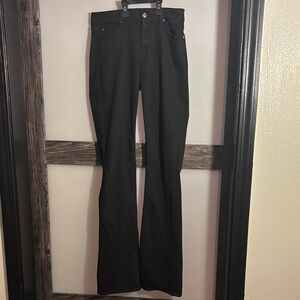 7FAMK Black Blaire Bootcut Jeans Sz 27